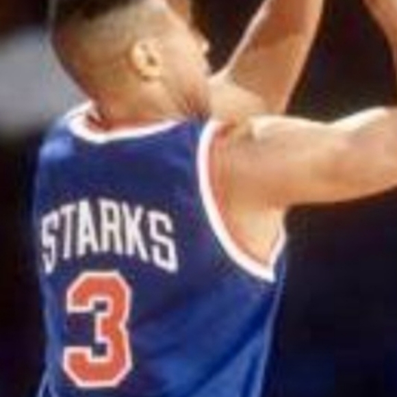 John Starks (Hardwood Classic)-(Knicks)-(Jersey)-(Blue)-(New)-(Size L)-$85.00 - Picture 6 of 15